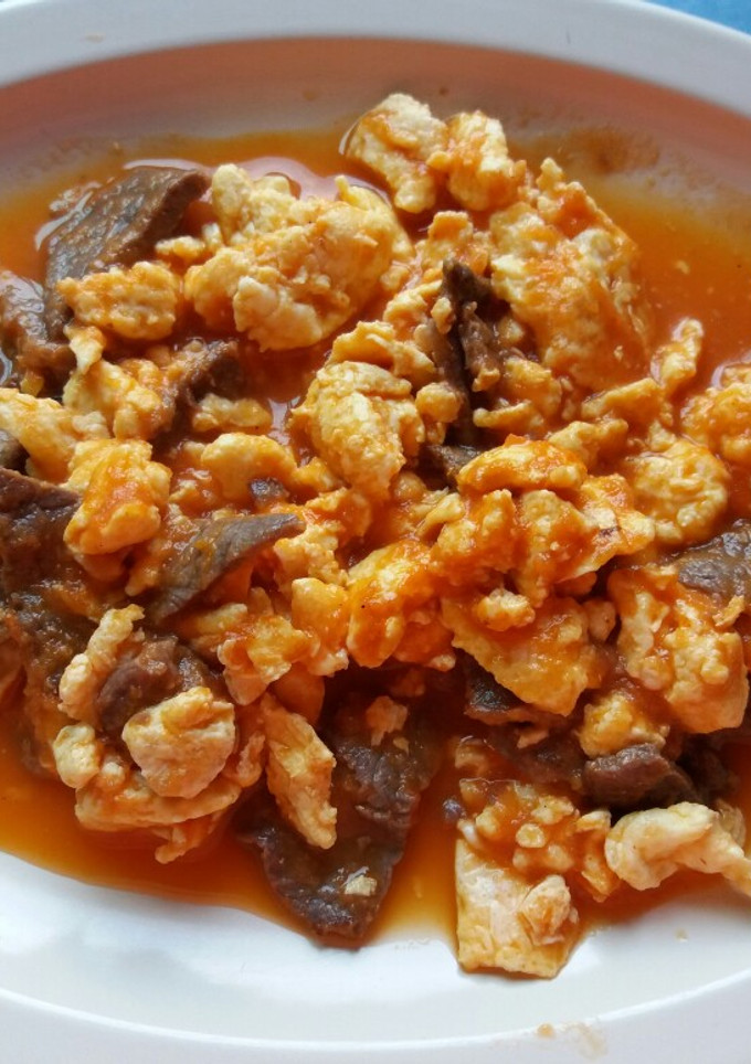 Una foto de Machaca con huevo