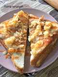 Roti panggang crumble keju