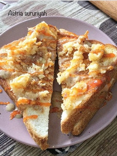 Foto resep Roti panggang crumble keju