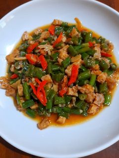 Foto resep Tumis tempe kacang panjang