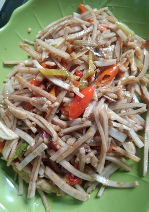 Foto resep Tumis Pedas Kulit Singkong