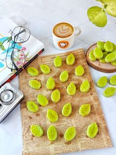 Foto resep Pandan Leaf Cookies (Kue Kering Pandan)
