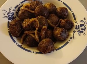 Une photo de Boulettes végétales fondantes aux caramel à base de lentilles et proteines de soja
