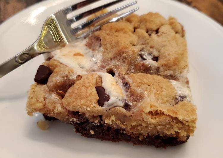 Simple Way to Make Speedy Chocolate Chip Cookie Brownies