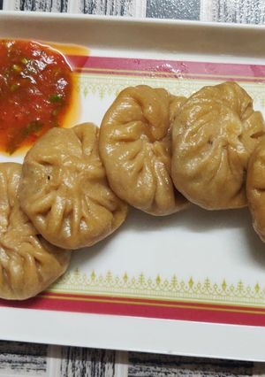 A picture of Wheat momos.