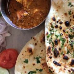 Ghee naan with Makhan paneer A picture of Ghee naan with Makhan paneer.