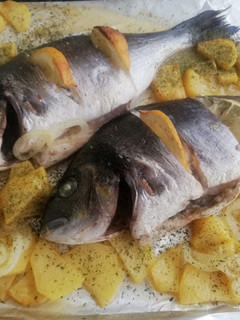 Una foto de Dorada a horno