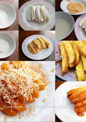Foto resep Stik pisang karamel keju