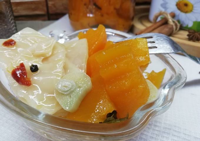 Пряная маринованная тыква