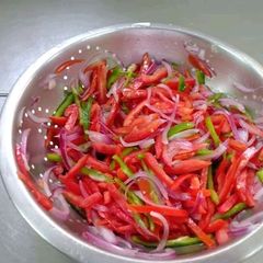 A picture of Home made kachumbari.