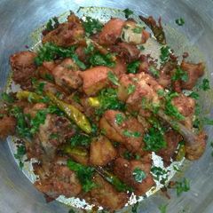 A picture of Balochi Tikka Karahi.