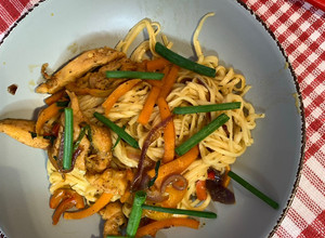 Фото Лапша удон с соусом 🍝.