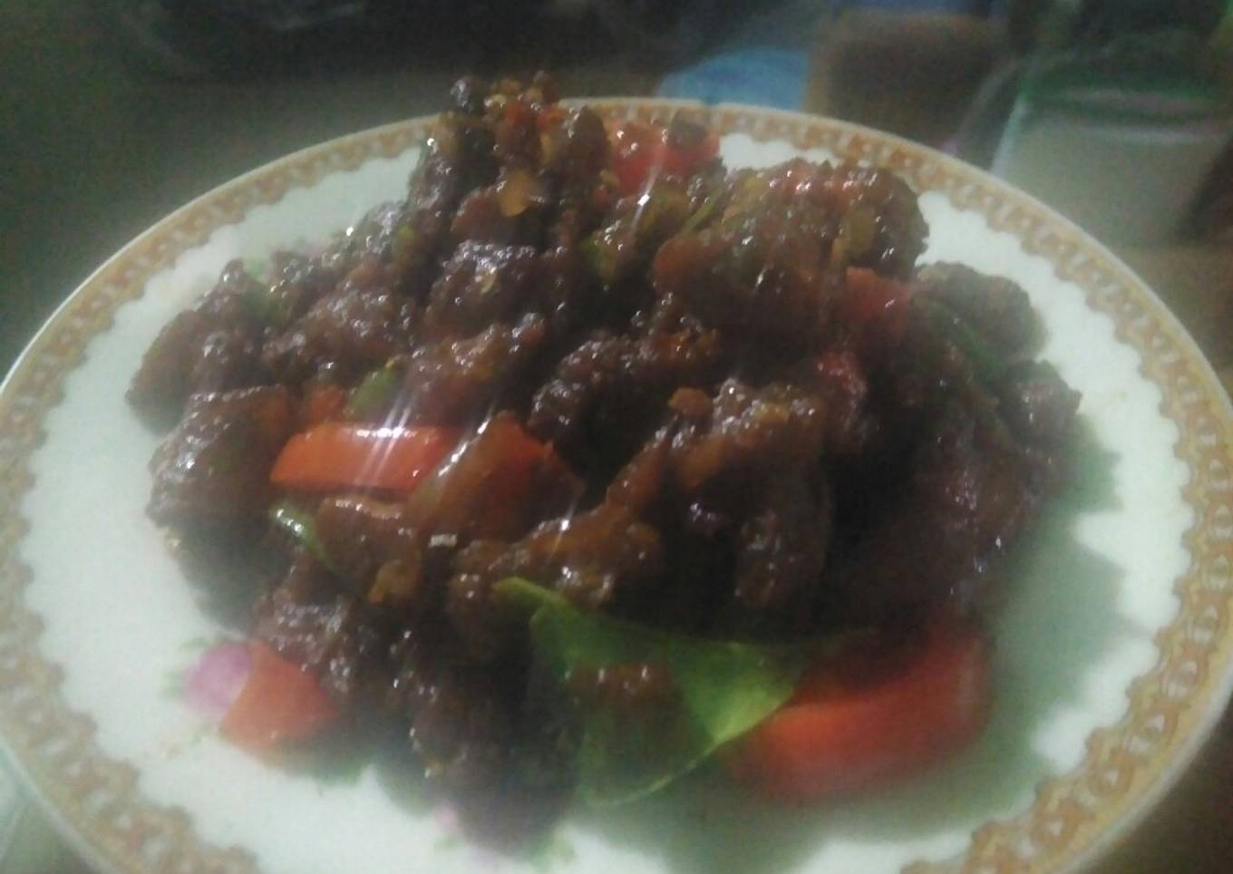 Tumis Daging Pedas