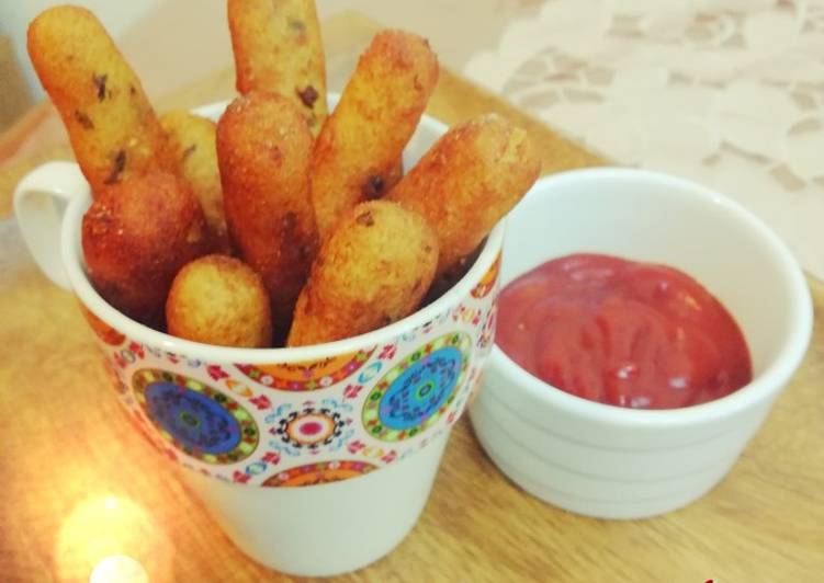 Recipe of Any-night-of-the-week Golden potato semolina fingers