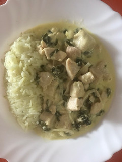 Una foto de Suprema de pollo al verdeo