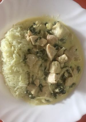 Una foto de Suprema de pollo al verdeo