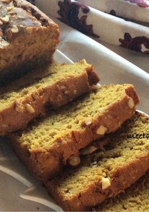 A picture of Eggless Wheat Jaggery Cake.