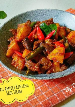 Foto resep Hati Ampela Kentang Saos Tiram