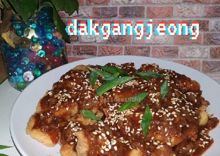 Bumbu Dakgangjeong(chruncy korean fried chicken) | Langkah Membuat Dakgangjeong(chruncy korean fried chicken) Yang Enak Dan Mudah