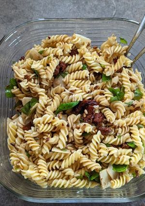 Mediterraner Nudelsalat Rezepthauptbild