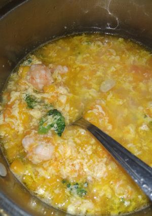Foto resep Sup jagung bola2 udang MPASI