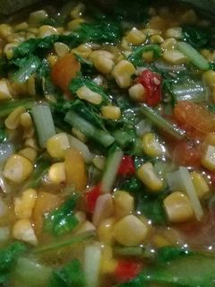 Foto resep Sayur sawi jagung tumis