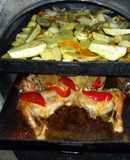 Chivito al horno Chileno