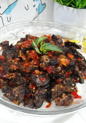 Foto resep Oseng paru mercon