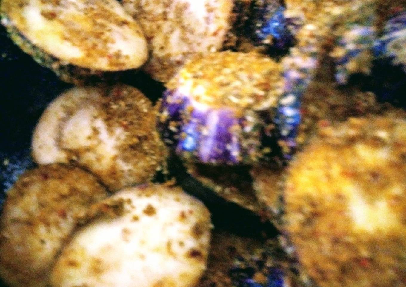 Ring brinjals fry/bake