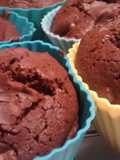 Ponquecitos tipo brownies con nueces