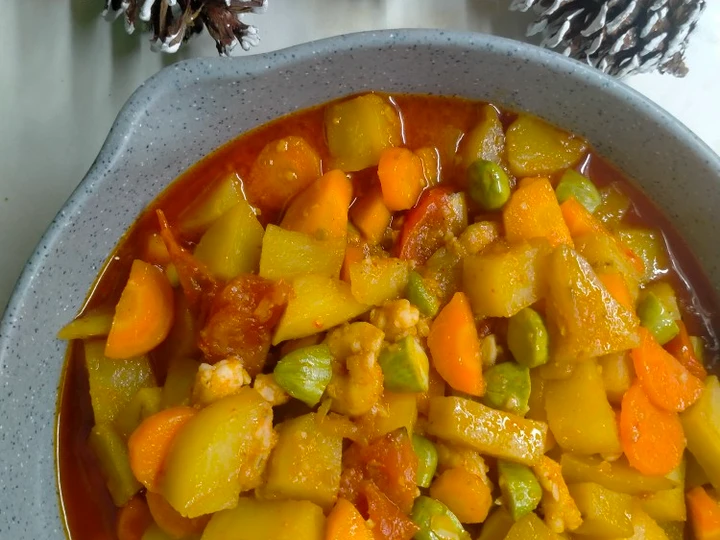 Easy Steps to Make Sambel kentang wortel pete the So Delicious So Delicious