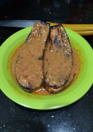 Foto resep Pecak Terong Bakar sambel Kacang