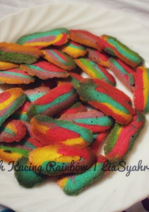 Foto resep Lidah Kucing Rainbow