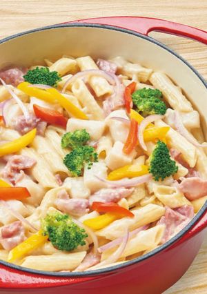 【家樂福廚房】一鍋到底蒜香培根義大利麵 的食譜成品照片
