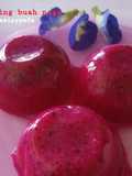 Puding buah naga mpasi