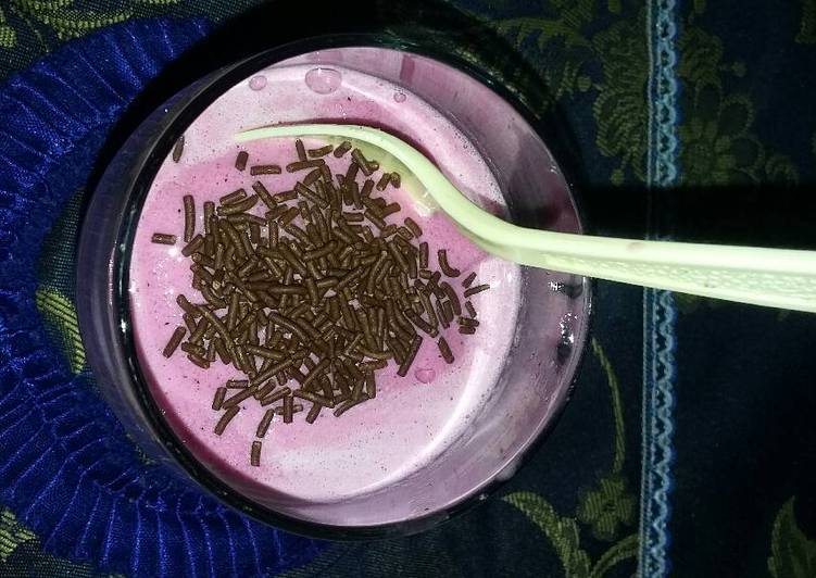 Cara Gampang Membuat Es krim buah naga Anti Gagal