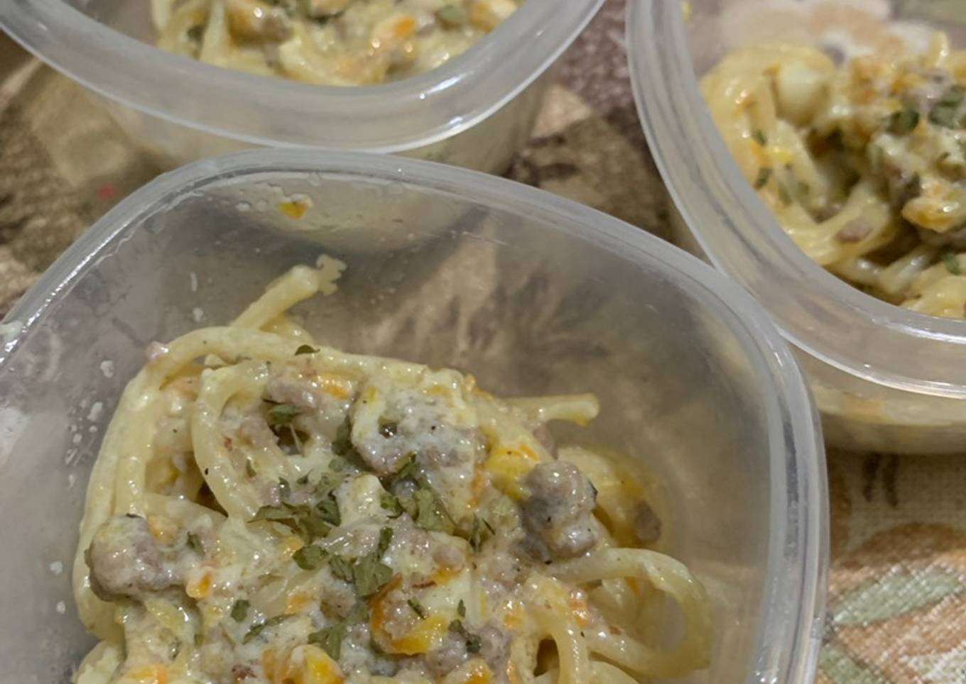 Spagetti Carbonara MPASI 8+