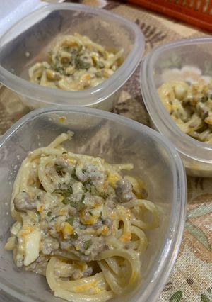 Foto resep Spagetti Carbonara MPASI 8M+
