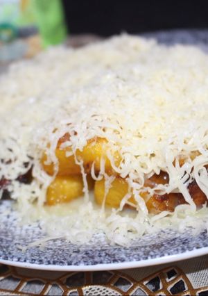 Foto resep Pisang Bakar Keju Susu