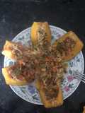 Stuffed acorn squash