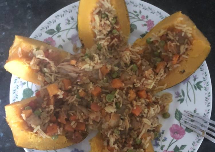 Simple Way to Prepare Homemade Stuffed acorn squash