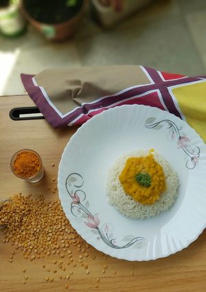 A picture of Varan bhaat.