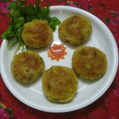 A picture of Corn Poha cutlets.