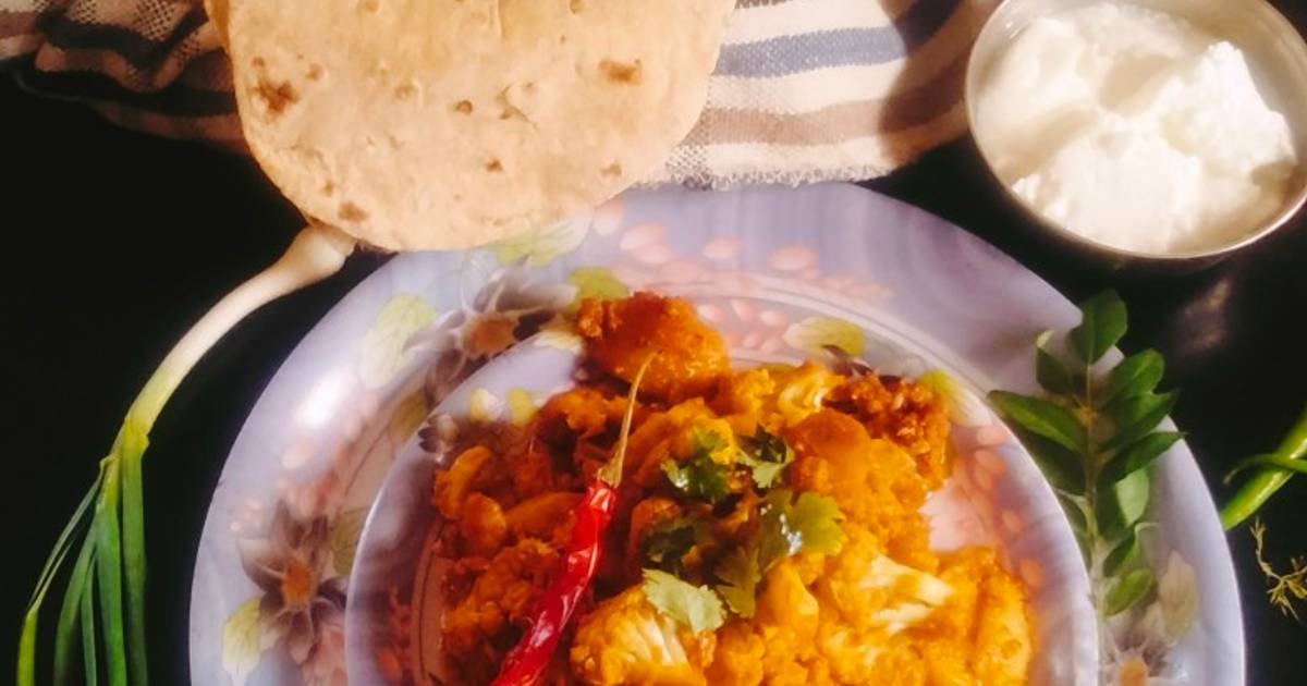 Gobhi Aloo ki sabji 😋😋 cauliflower and potato sabji 😋 Recipe by Jyoti