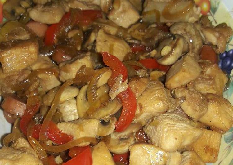 Bagaimana Membuat Chicken mushroom teriyaki, Lezat Sekali