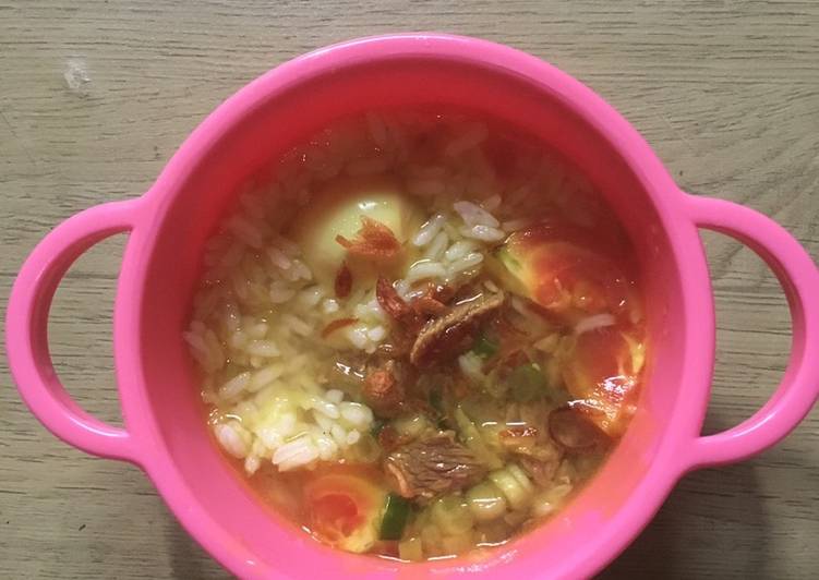 Soto daging MPASI 10 bulan
