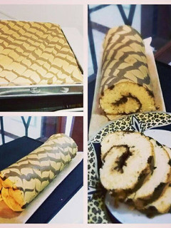 Foto resep Batik Roll Cake with Nutella Filling - No SP / BP / bolu gulung