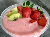 Banana strawberry smoothies
