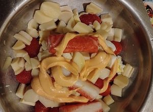 Una foto de Ensalada de kanikama y palmitos