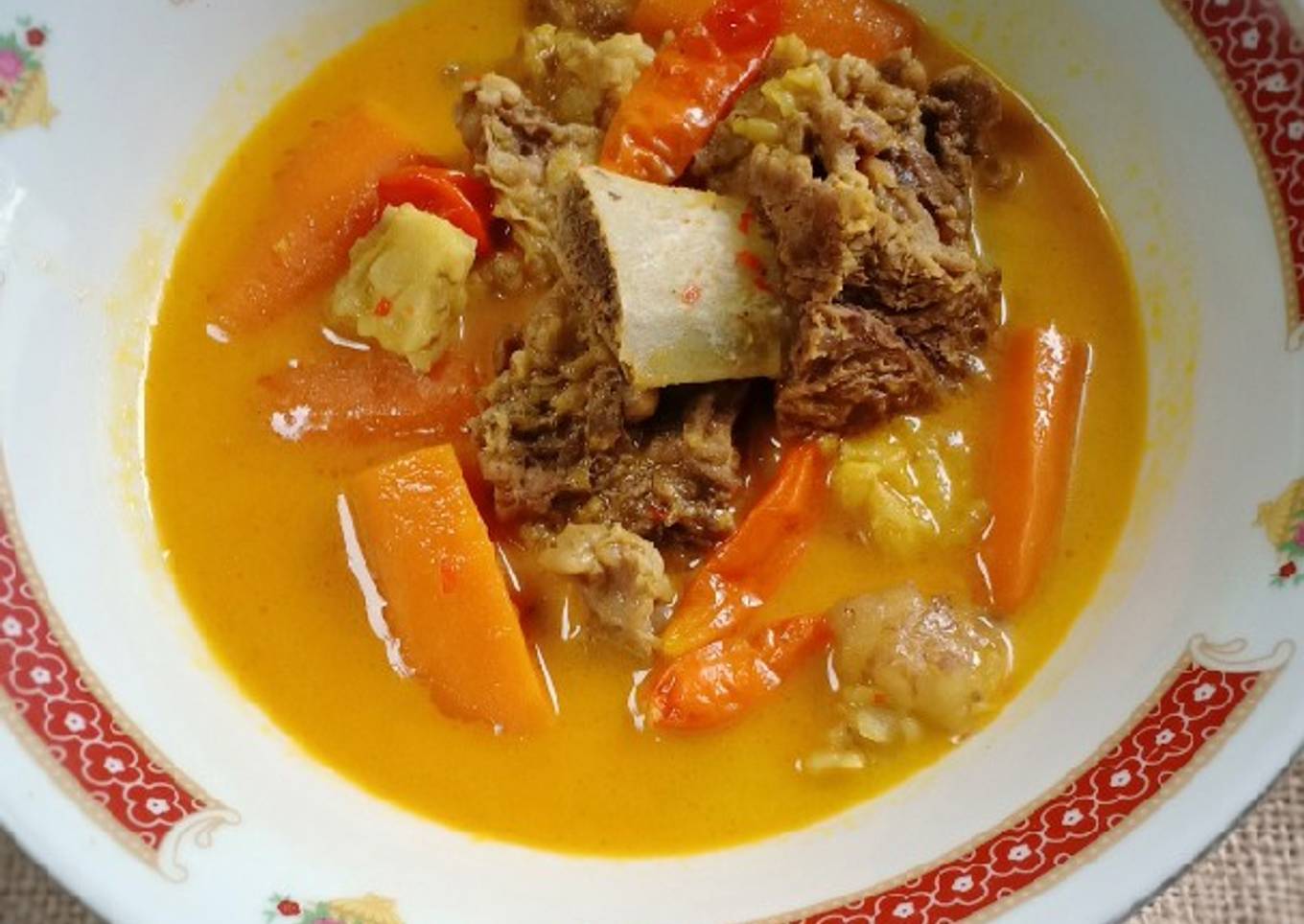 Tengkleng Sapi Santan